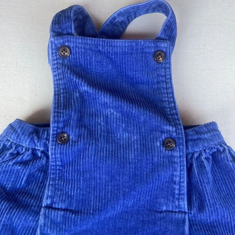 Ralph Lauren Romper Dress Blue Corduroy 9 month